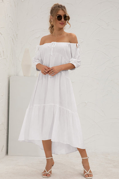 Creamtopmall Off-Shoulder Long Dress