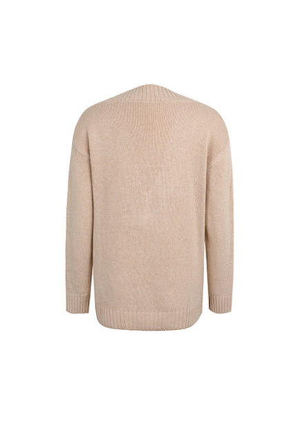 Creamtopmall Deep-V Neck Twist Sweater