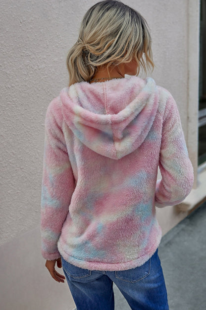 Creamtopmall Tie-dyed Hooded Sweater