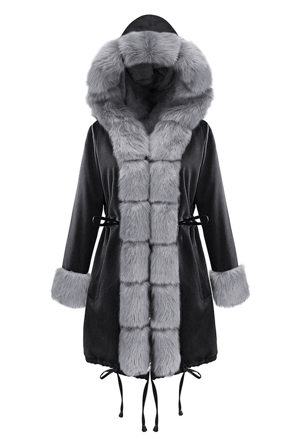 Creamtopmall Wool Collar Cashmere Coat