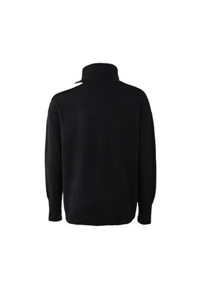 Creamtopmall Two Lapel Knit Sweater