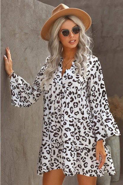 Creamtopmall Oversized Leopard Loose Dress