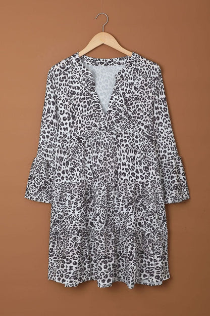 Creamtopmall Oversized Leopard Loose Dress