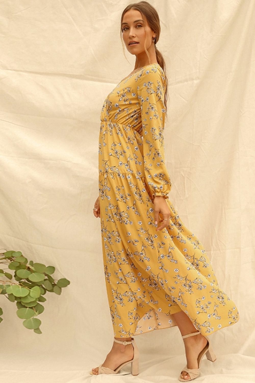 Creamtopmall Floral Maxi Dress