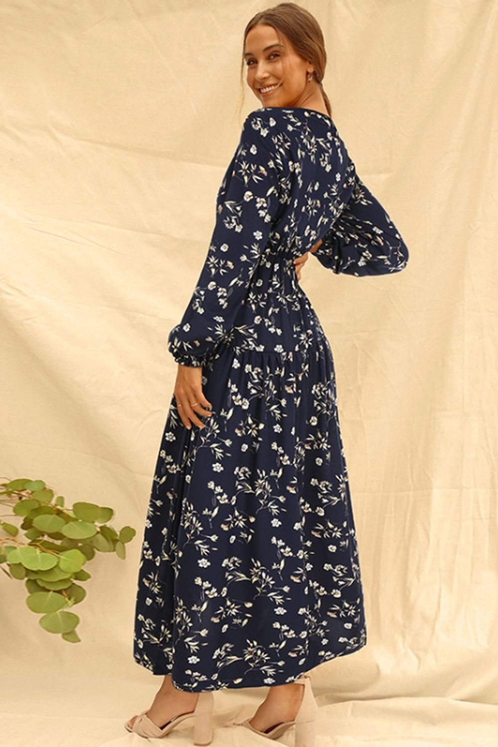 Creamtopmall Floral Maxi Dress