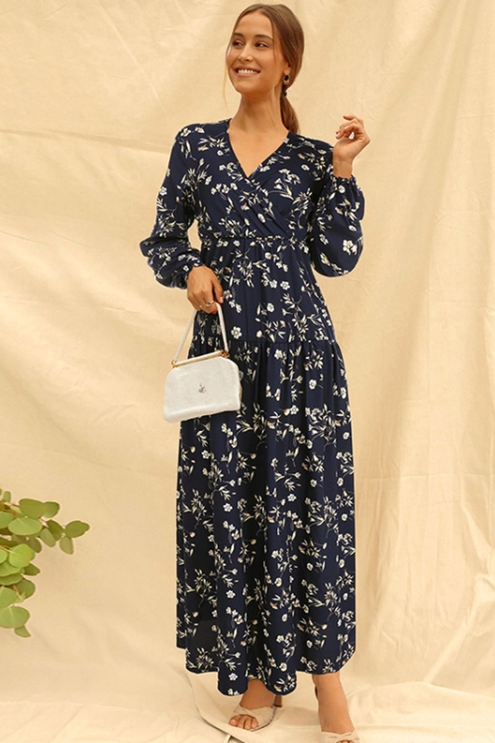 Creamtopmall Floral Maxi Dress