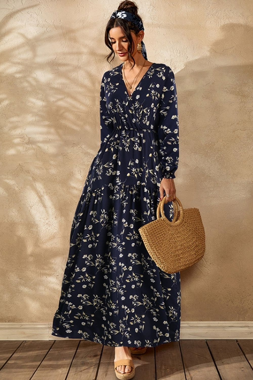 Creamtopmall Floral Maxi Dress