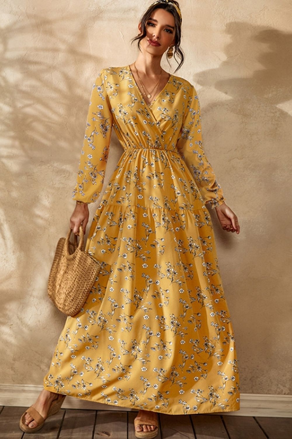 Creamtopmall Floral Maxi Dress