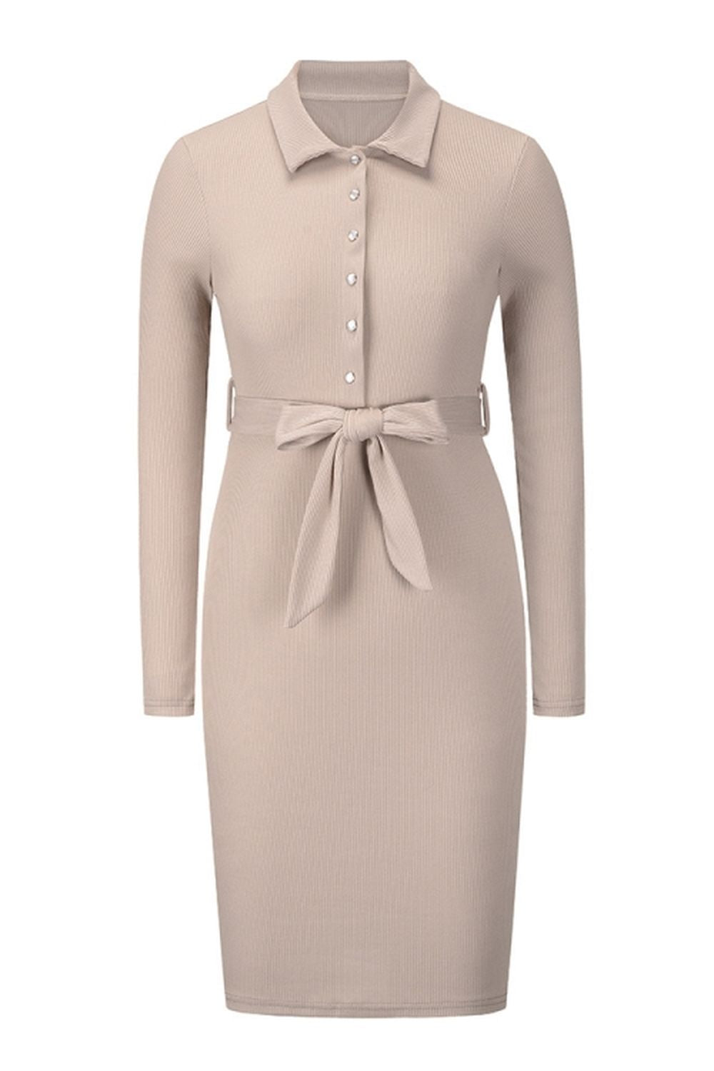 Creamtopmall Mid-Length Knitted Dress