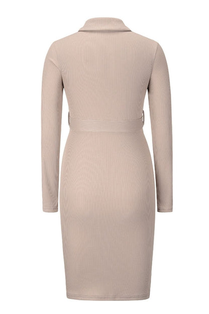 Creamtopmall Mid-Length Knitted Dress