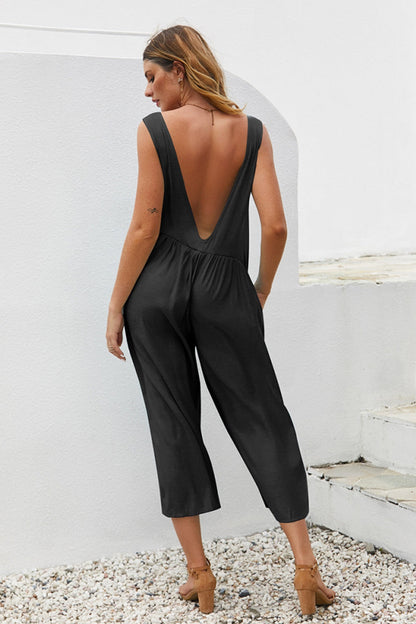 creamtopmall Halter Suspender Jumpsuit