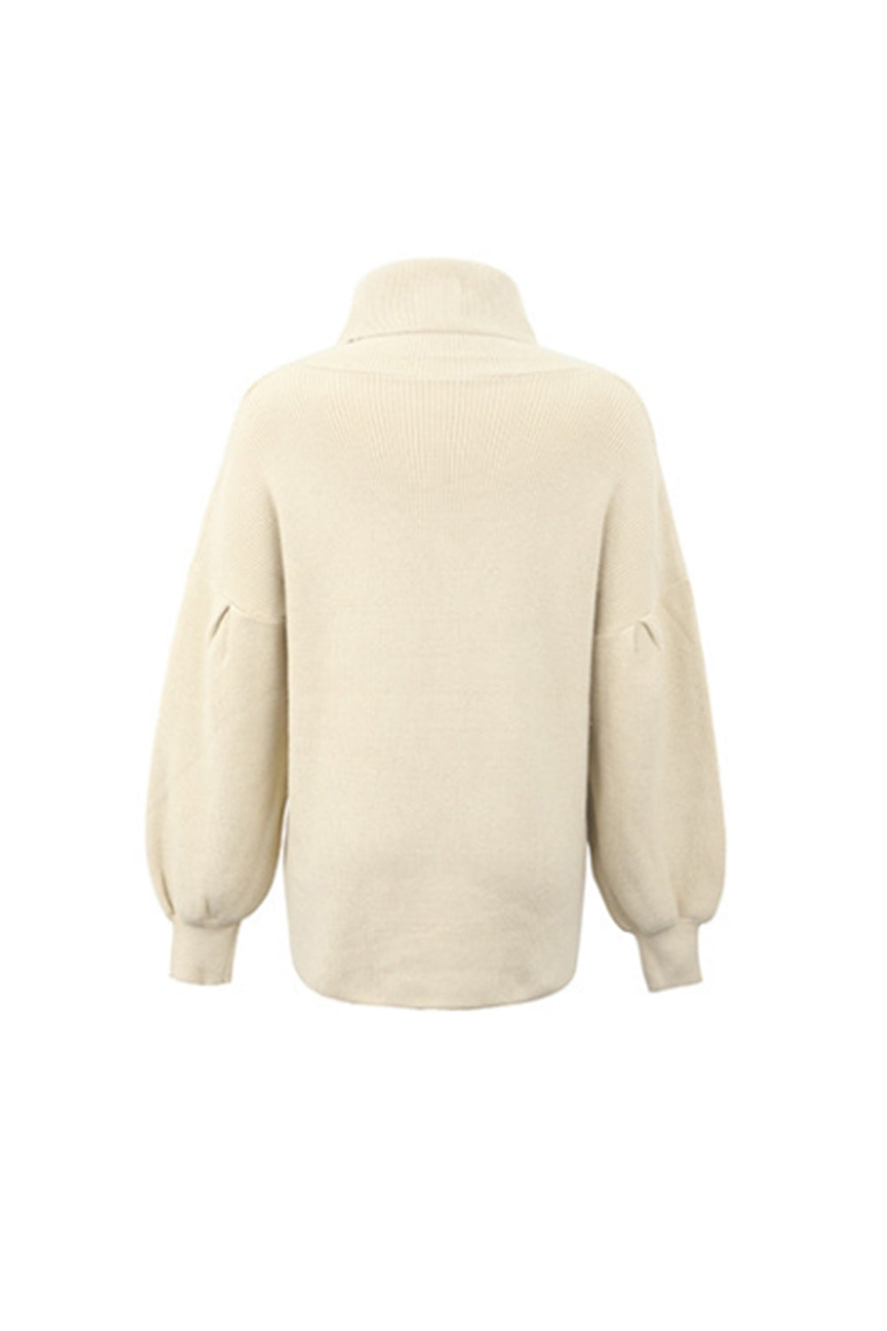 Creamtopmall Solid Color Two-Lapel Pullover