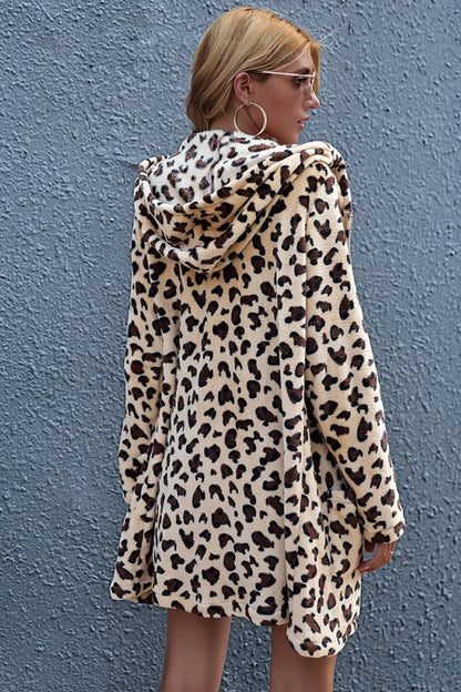 Creamtopmall Leopard Print Coat