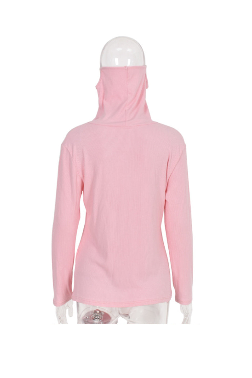 Creamtopmall Stacked Collar Mask Fleece Top