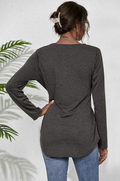 Creamtopmall Slim Long Sleeve Top