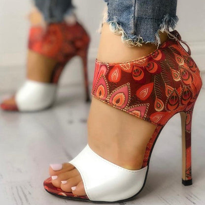 Creamtopmall Thin High Heels Pumps Sandals