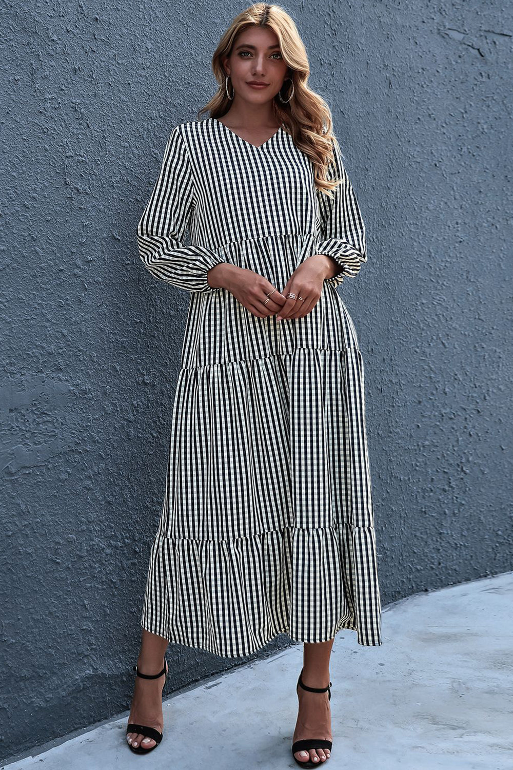 Creamtopmall Striped Print Dress