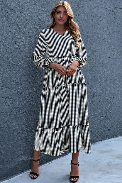 Creamtopmall Striped Print Dress