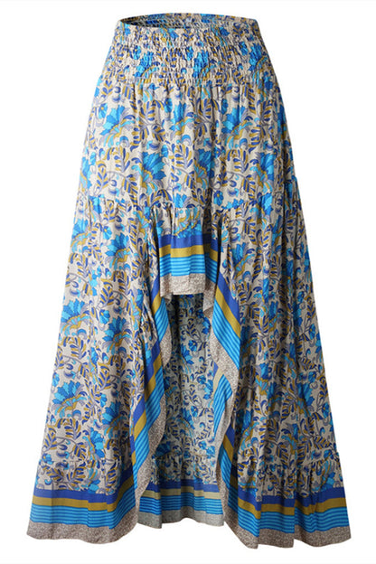 Creamtopmall Elastic Waist Gypsy Ethnic Skirt