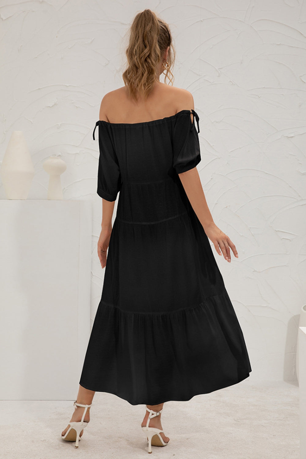 Creamtopmall Off-Shoulder Long Dress