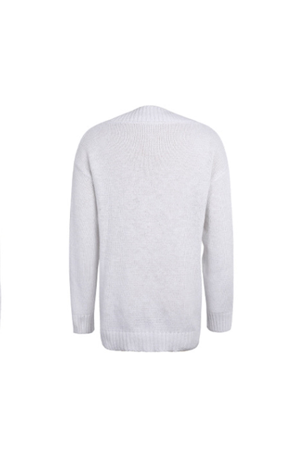 Creamtopmall Deep-V Neck Twist Sweater