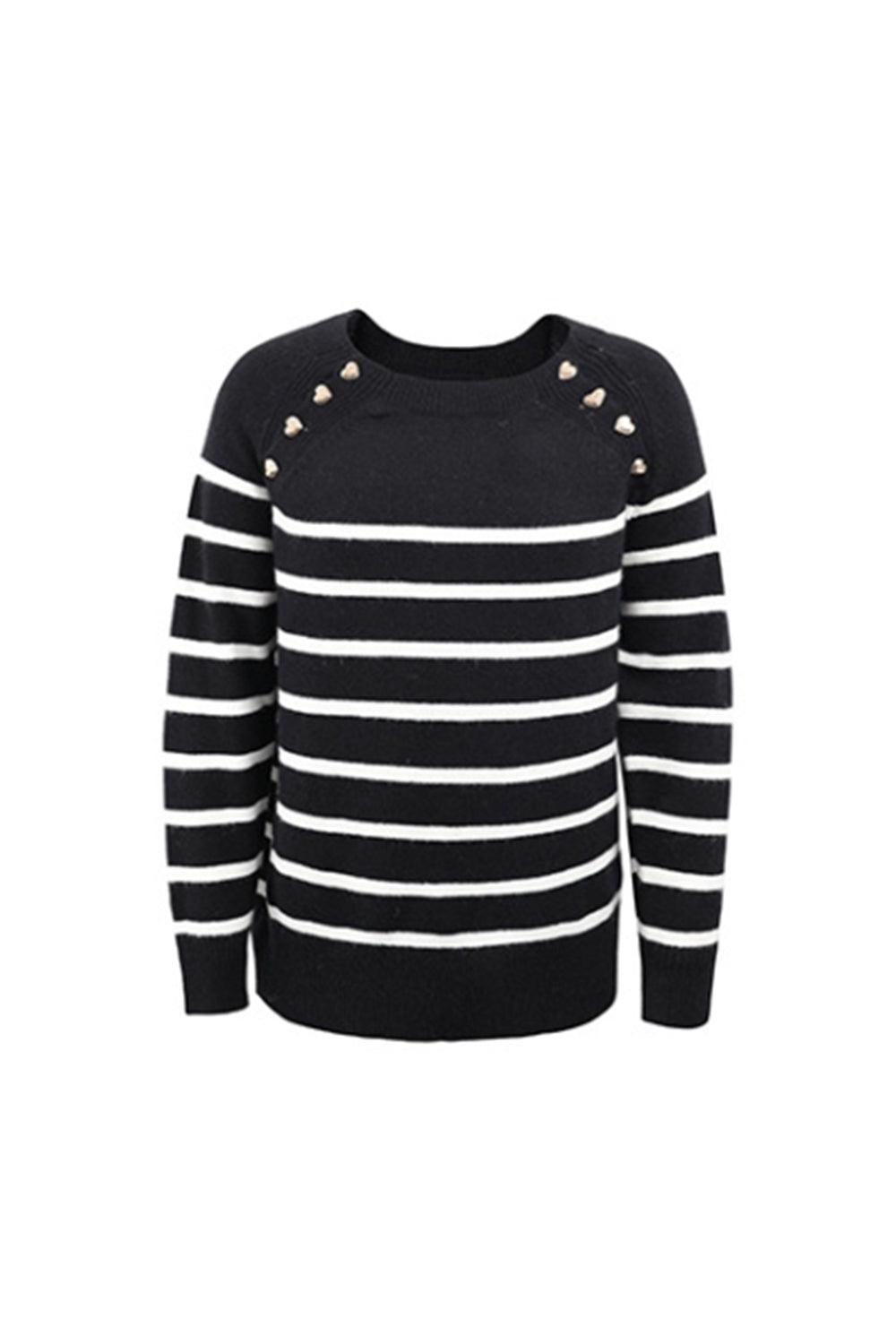 Creamtopmall Striped Knit Pullover