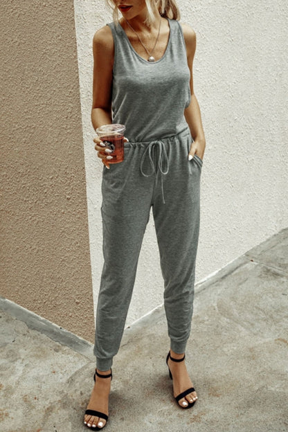 creamtopmall Good Shape Plain Jumpsuit