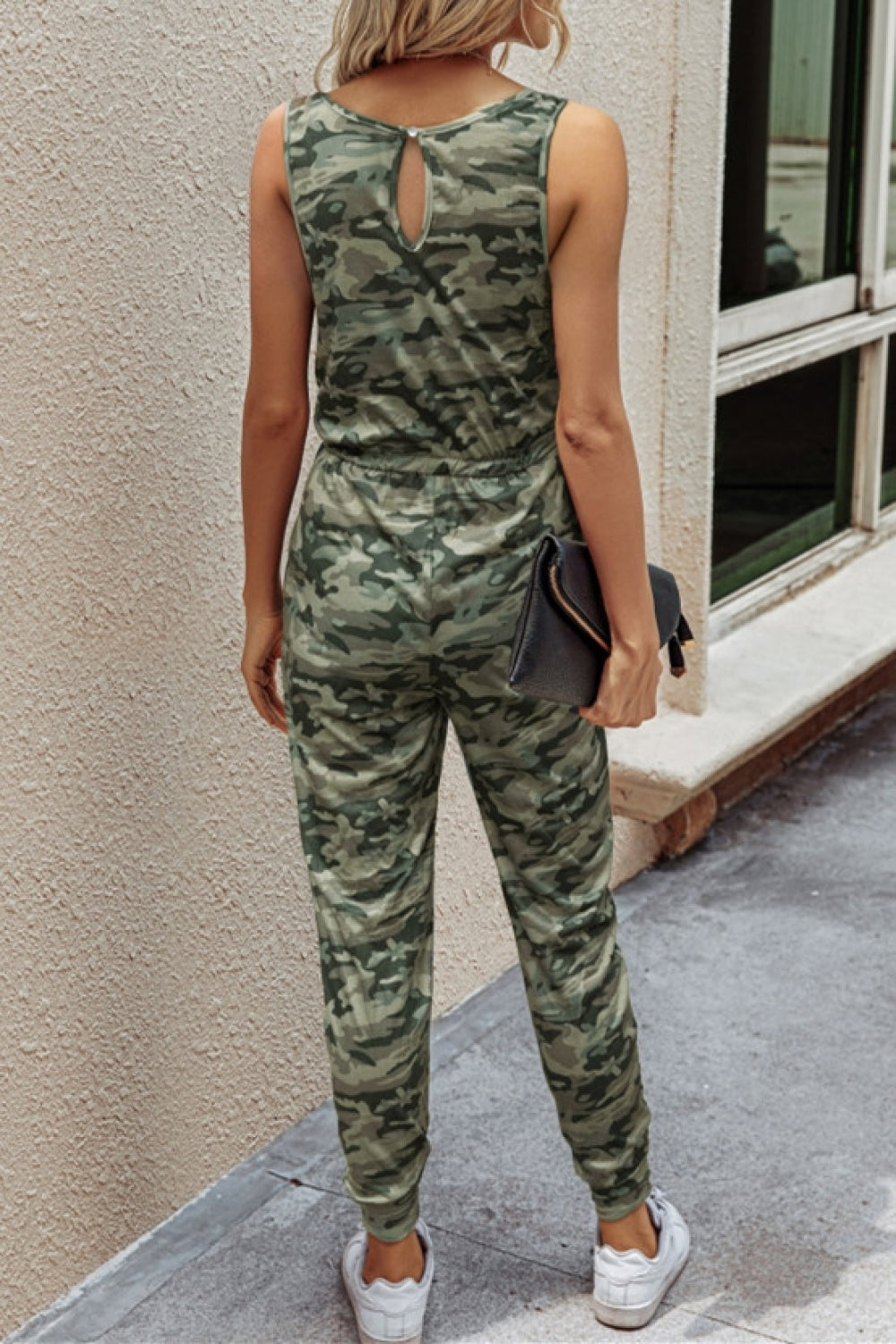 creamtopmall Camouflage Vest Jumpsuit