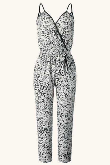 creamtopmall Face Power Leopard Jumpsuit