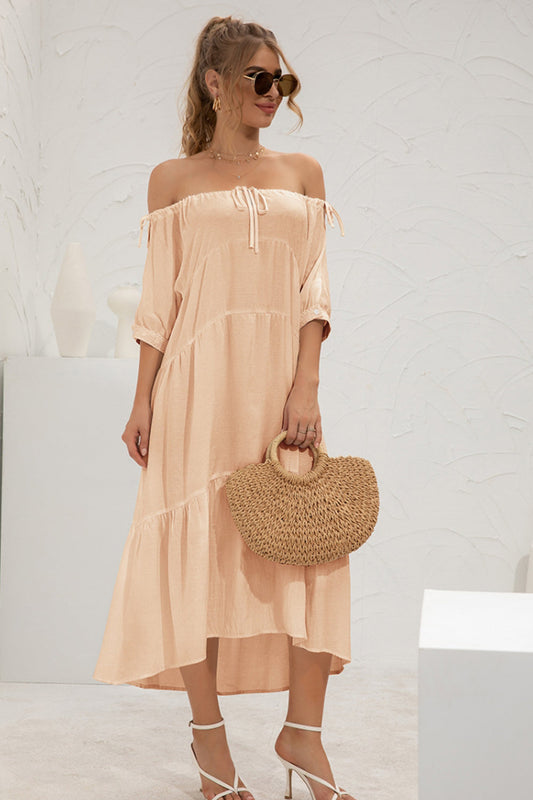 Creamtopmall Off-Shoulder Long Dress