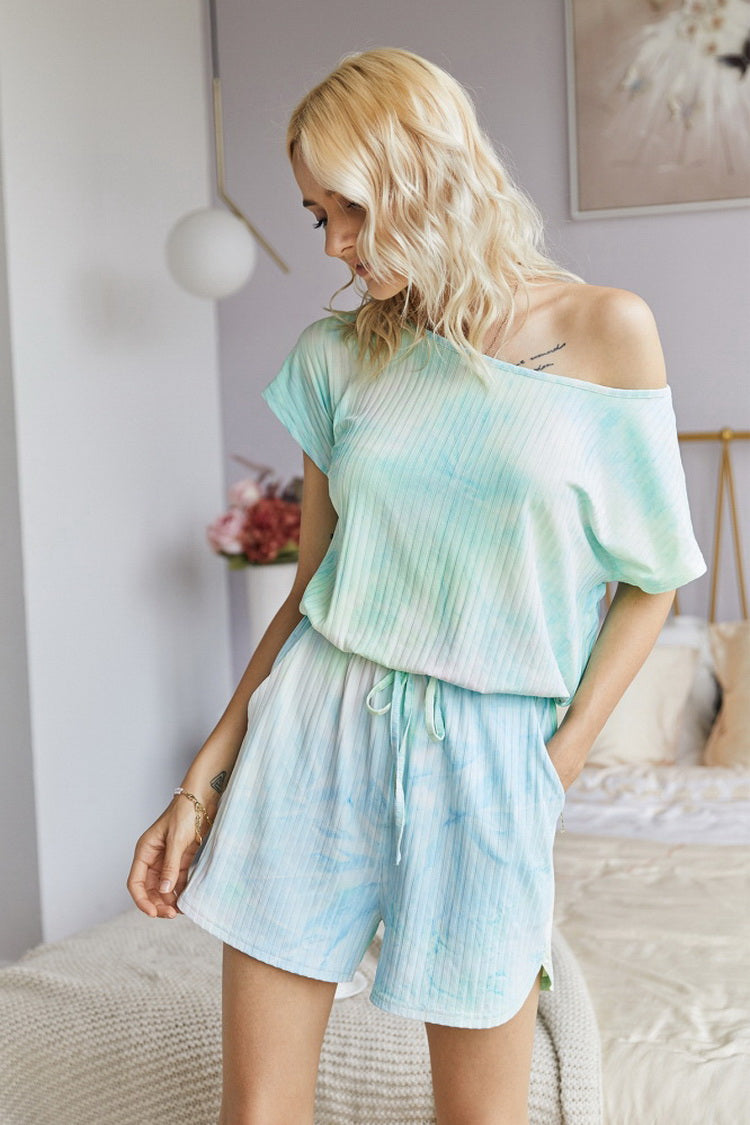 creamtopmall Tie Dye Romper