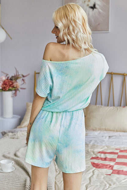 creamtopmall Tie Dye Romper