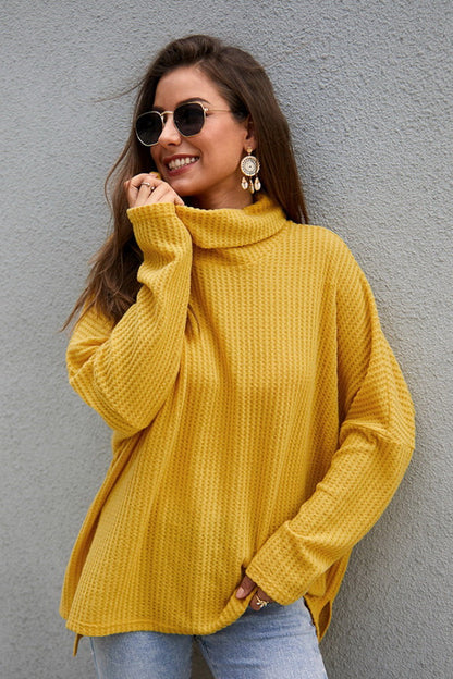 Creamtopmall Bright Sunshine Loose Turtleneck Sweater