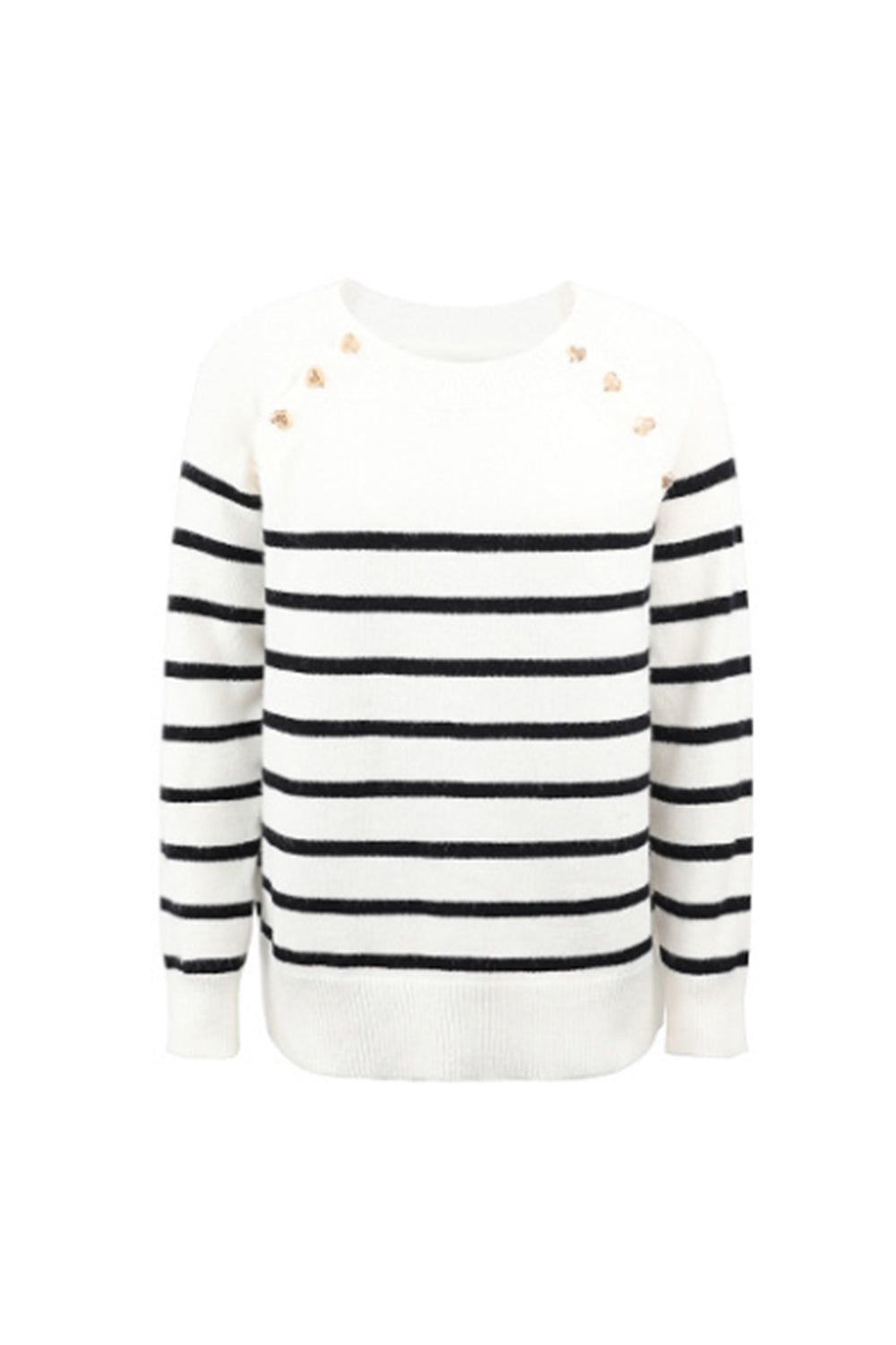 Creamtopmall Striped Knit Pullover