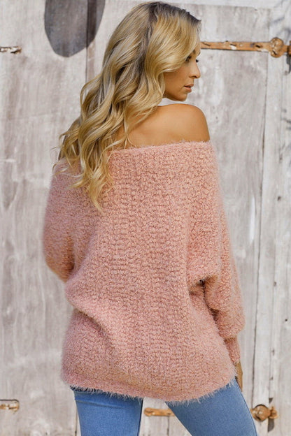 Creamtopmall Loose Off Shoulder Sweater