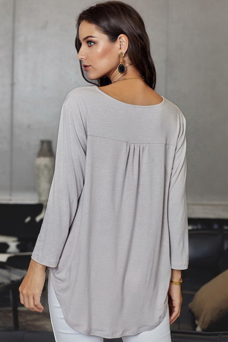 Creamtopmall Plain Chiffon Top