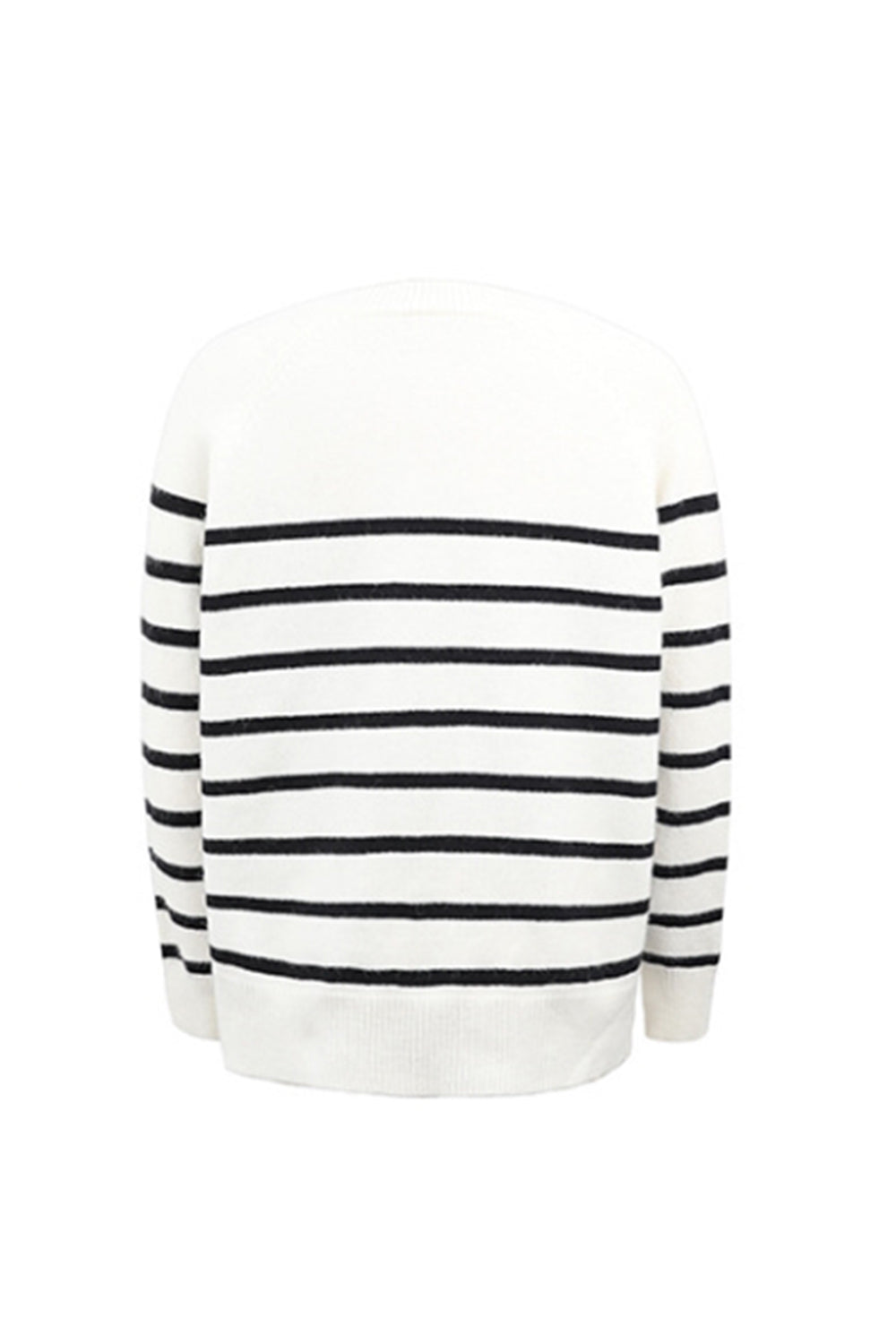 Creamtopmall Striped Knit Pullover