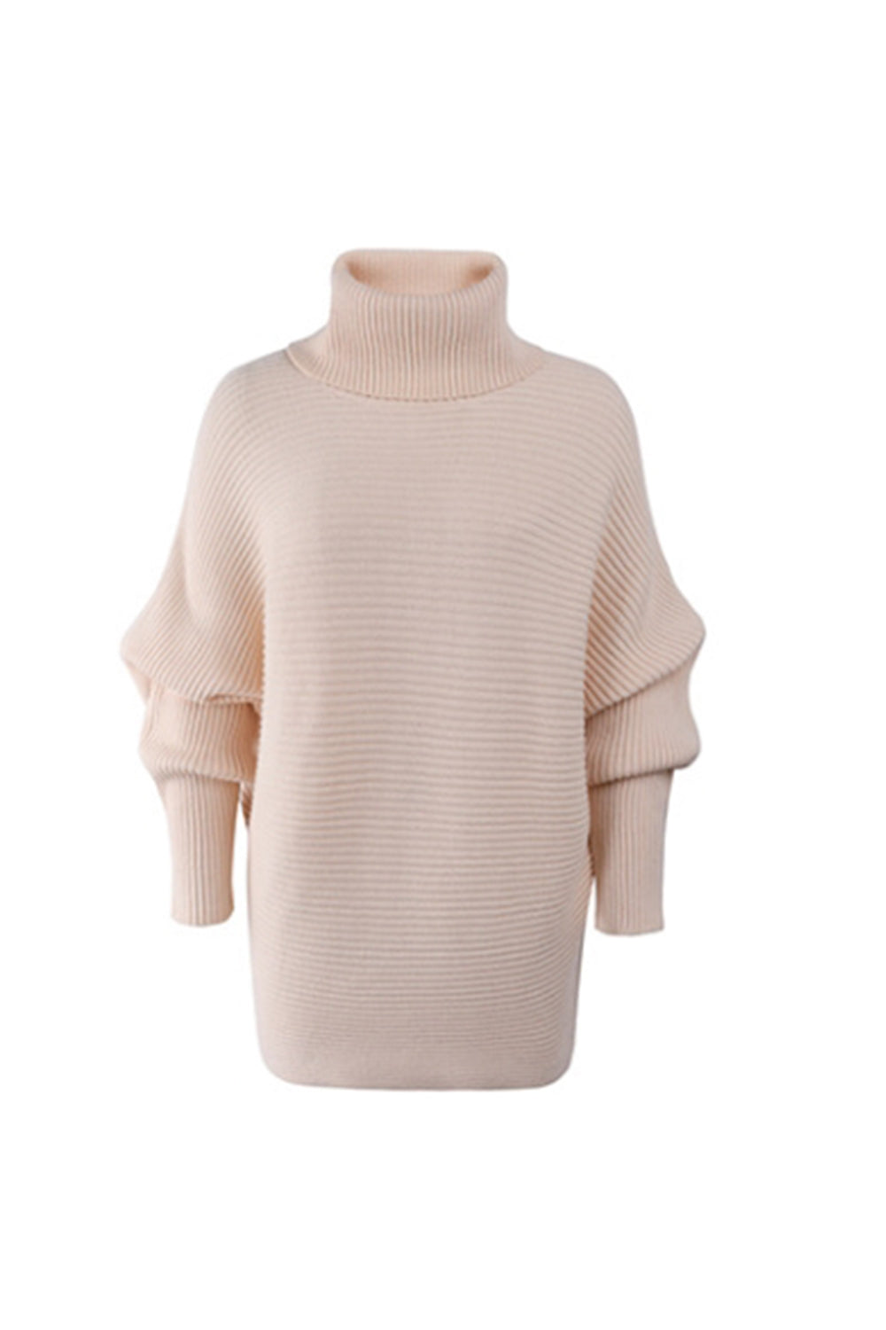 Creamtopmall Solid Color Two-Lapel Bat Sleeve Sweater