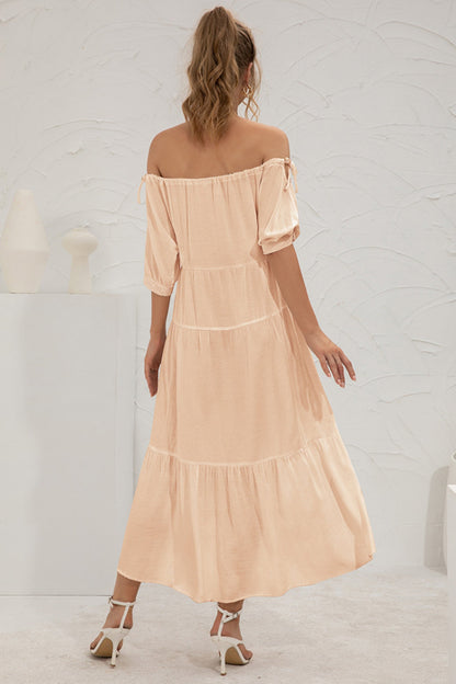 Creamtopmall Off-Shoulder Long Dress