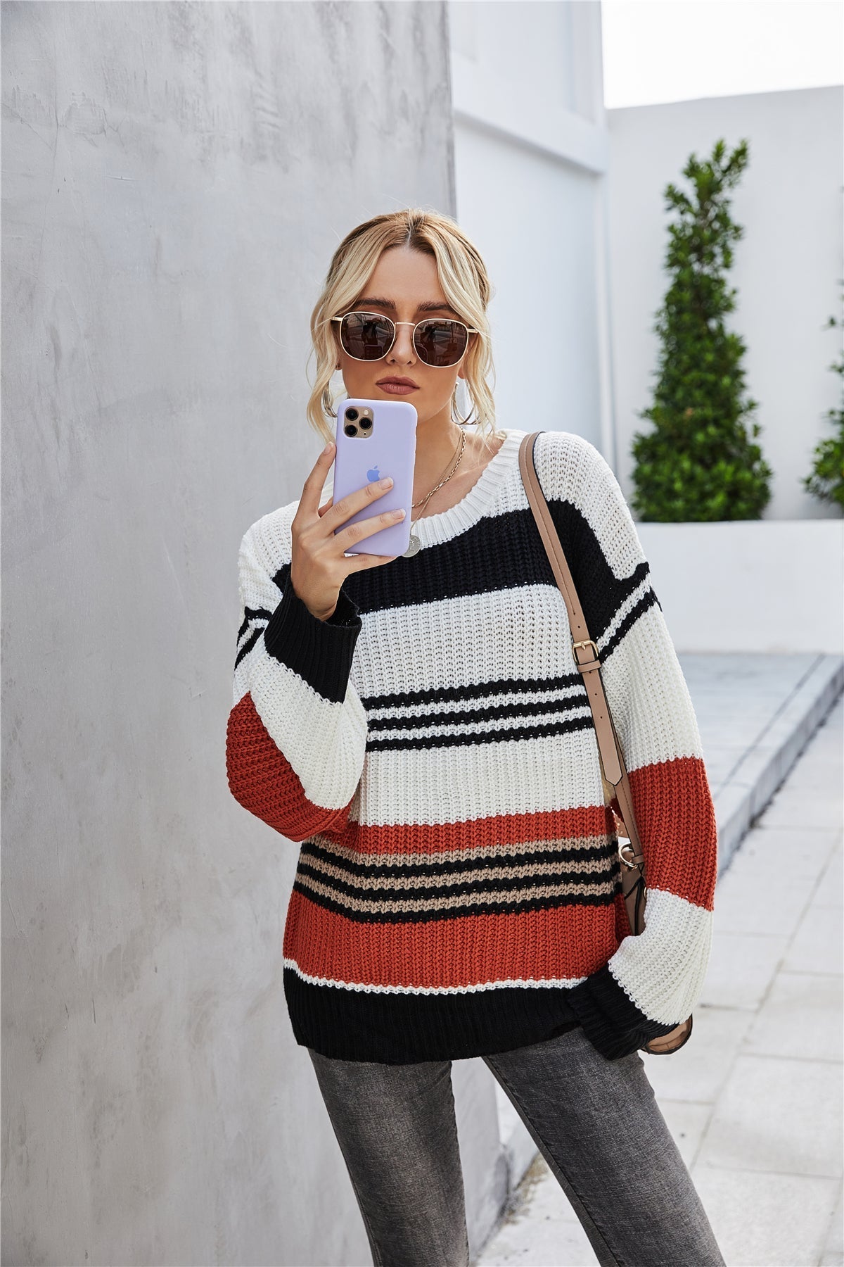 Creamtopmall Loose Pullover Knitted Thick Sweater