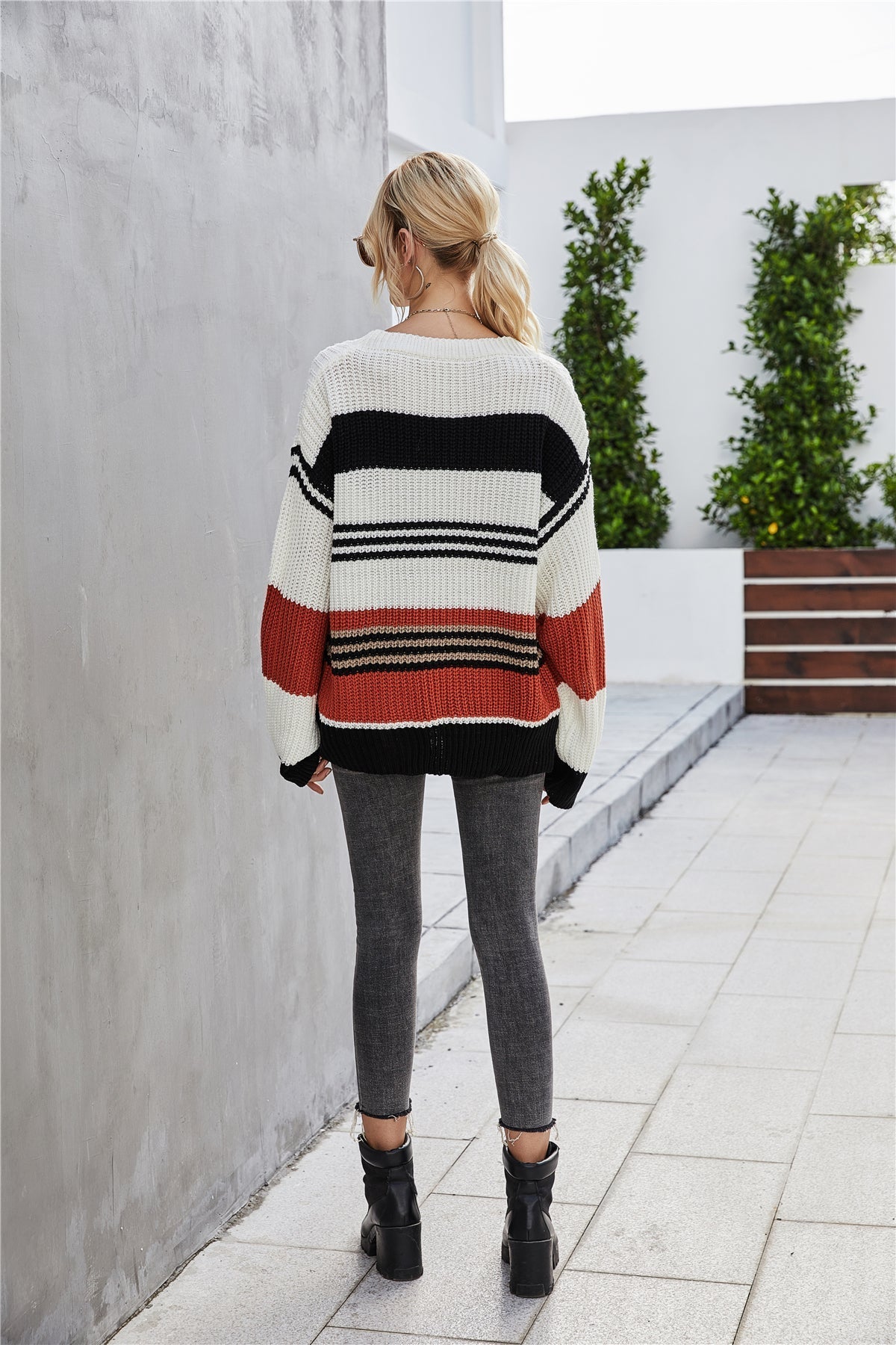 Creamtopmall Loose Pullover Knitted Thick Sweater