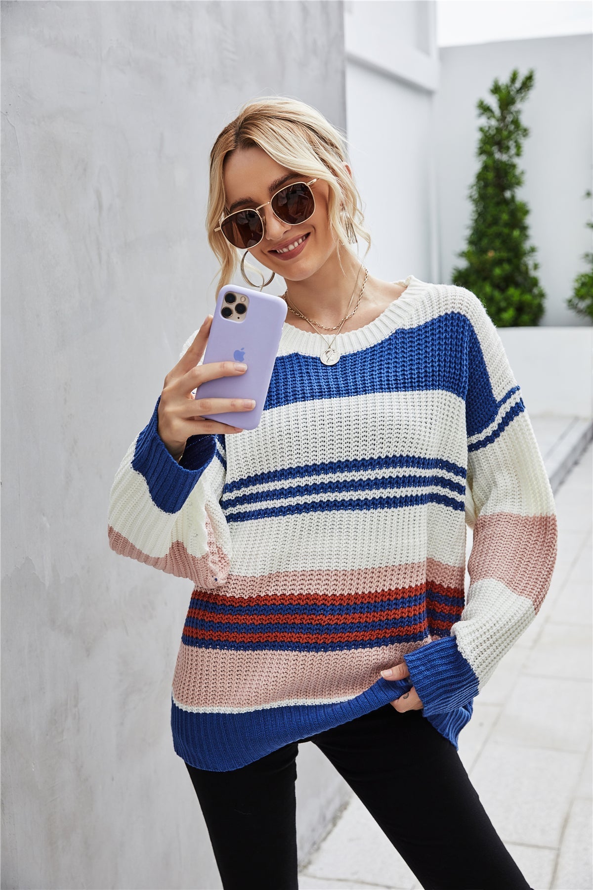 Creamtopmall Loose Pullover Knitted Thick Sweater