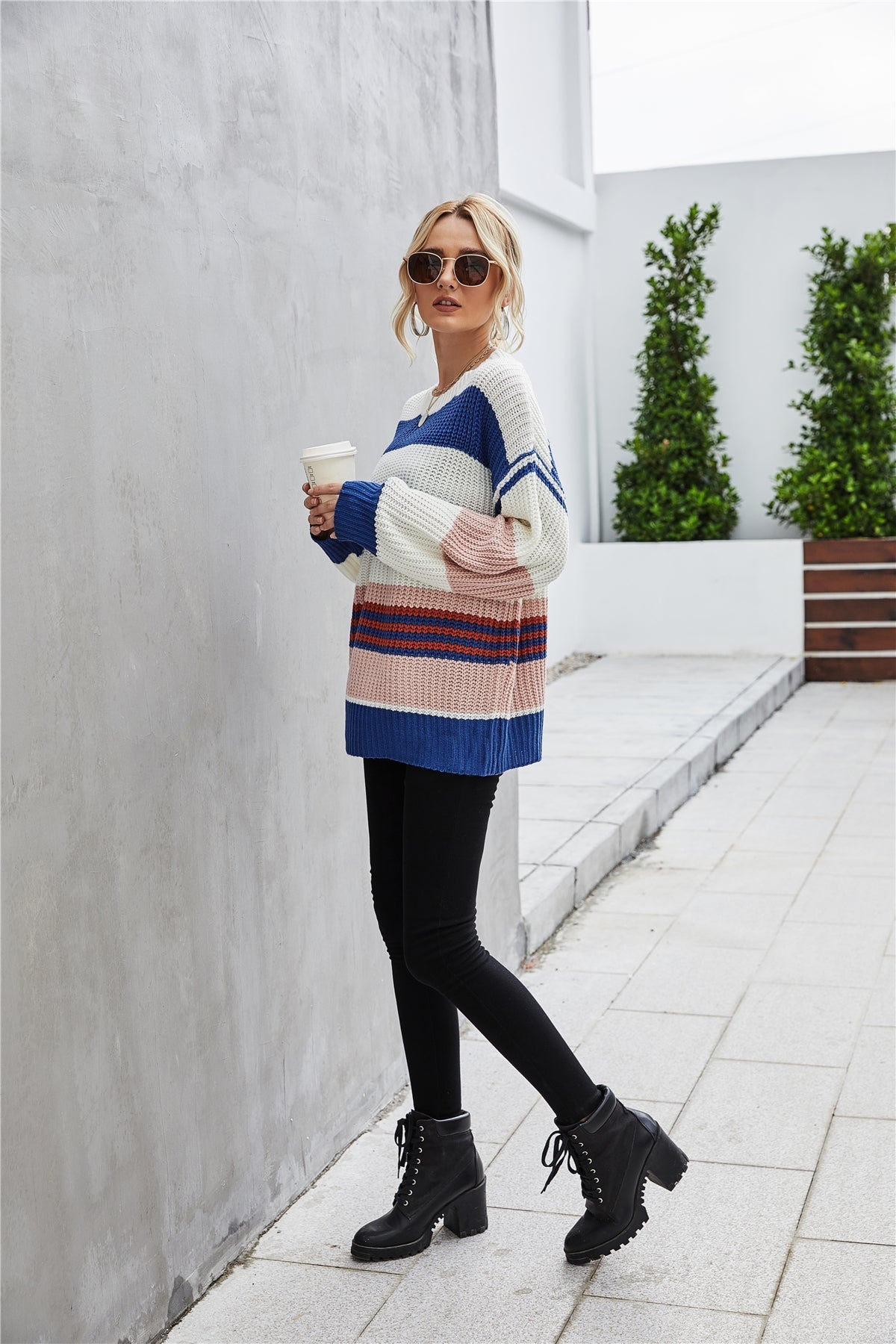 Creamtopmall Loose Pullover Knitted Thick Sweater