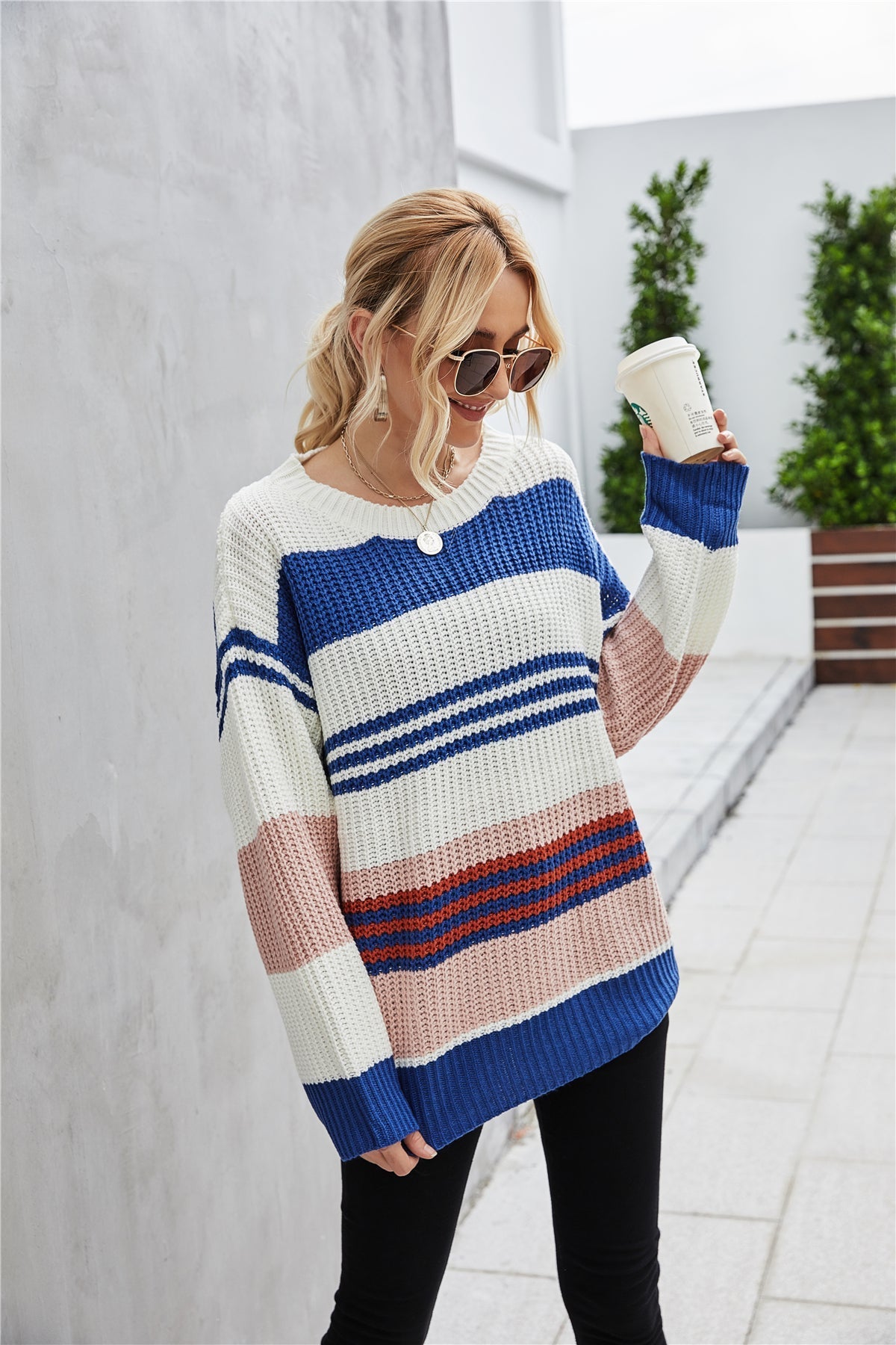 Creamtopmall Loose Pullover Knitted Thick Sweater