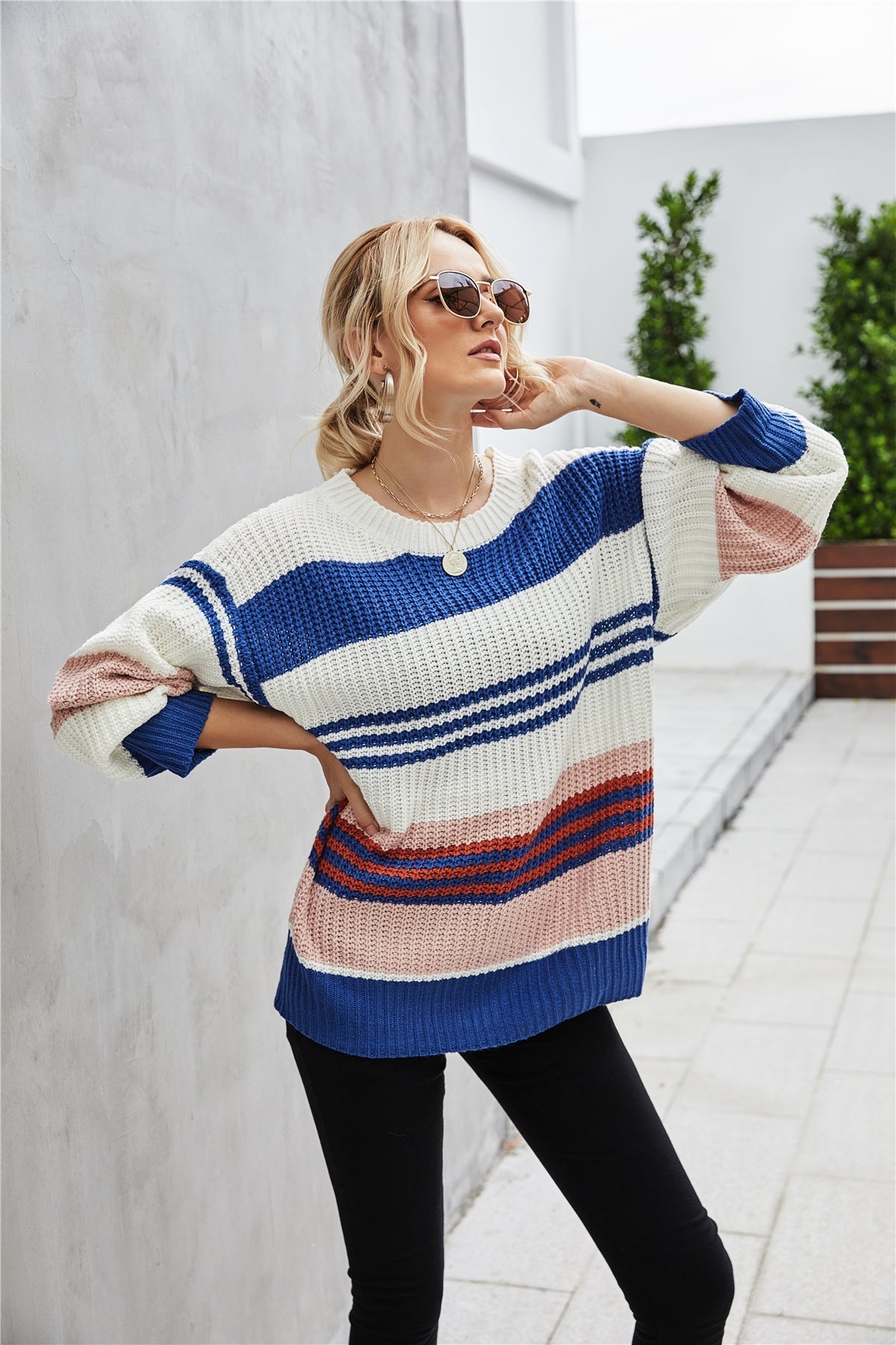 Creamtopmall Loose Pullover Knitted Thick Sweater