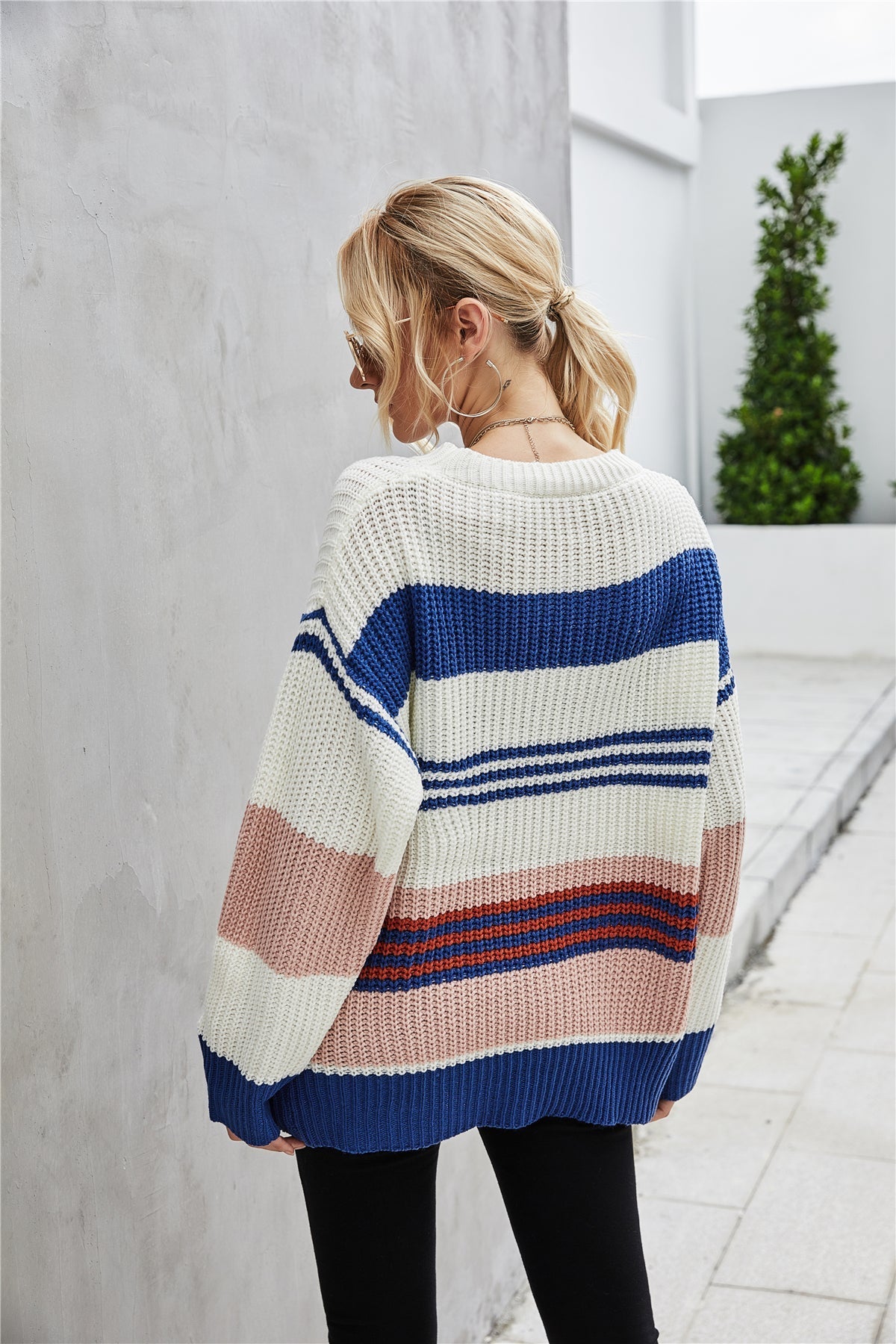 Creamtopmall Loose Pullover Knitted Thick Sweater