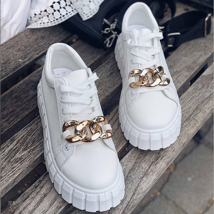 Creamtopmall Low-top Thick Bottom Muffin Sneakers