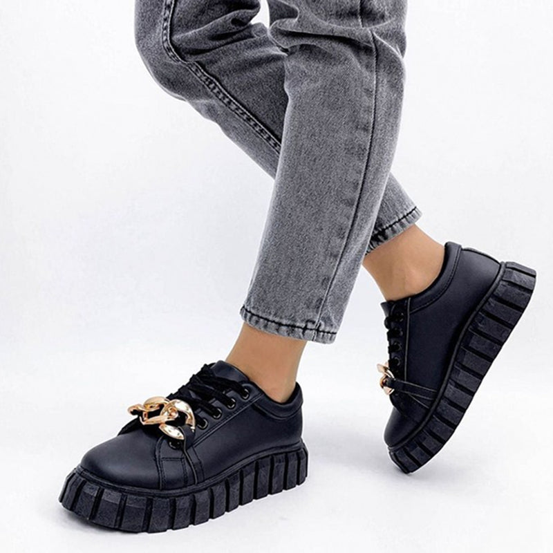 Creamtopmall Low-top Thick Bottom Muffin Sneakers