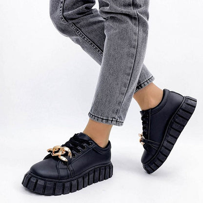 Creamtopmall Low-top Thick Bottom Muffin Sneakers