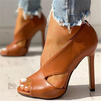 Creamtopmall Open Toe Super High Heel Sandals